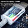 Opletený dátový a nabíjací kábel PD 20W USB-C / Lightning pre iPhone / iPad / iPod / AirPods - 1 m - zelený