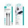 Usams svietiaci dátový a nabíjací opletený kábel USB / Lightning pre iPhone / iPad – 1,2 m - zlatý
