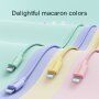 JOYROOM opletený dátový a nabíjací kábel USB-A / Lightning pre iPhone / iPad / iPod / AirPods - 1 m - zelený