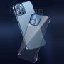 Ochranný matný transparentný kryt pre iPhone 13 mini - modrý