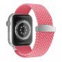 Nylonový vrkočový remienok s posuvnou prackou pre Apple Watch Ultra 49mm / 46mm / 45mm / 44mm / 42mm - ružový