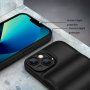 Ochranný kryt s vankúšikmi pre iPhone 13 Pro Max - hnedý