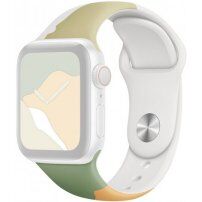 Silikónový remienok s abstraktným vzorom pre Apple Watch Ultra 49mm / 46mm / 45mm / 44mm / 42mm - zelený