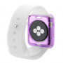HAWEEL tenký priehladný obal / kryt pre Apple Watch 42mm - fialový