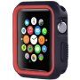 Ochranné silikónové puzdro pre Apple Watch 42mm – čiernočervené