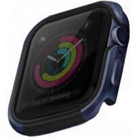 Uniq Valencia kovové puzdro pre Apple Watch 40mm - modré