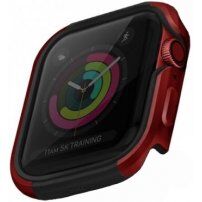 Uniq Valencia kovové puzdro pre Apple Watch 40mm - červené