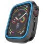 Silikónové puzdro pre Apple Watch 40mm – čiernomodré