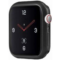 Uniq Glase Slim puzdro z mäkkého plastu pre Apple Watch 40mm - matne čierne