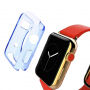 HAWEEL tenký priehladný obal / kryt pre Apple Watch 42mm - modrý