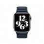 Remienok kožený ťah pre Apple Watch 42mm / 41mm / 40mm / 38mm - tmavomodrý