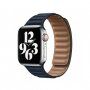 Remienok kožený ťah pre Apple Watch 42mm / 41mm / 40mm / 38mm - tmavomodrý