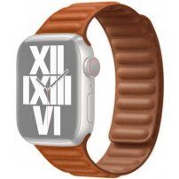 Remienok kožený ťah pre Apple Watch 42mm / 41mm / 40mm / 38mm - sedlovo hnedý