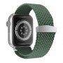 Nylonový vrkočový remienok s posuvnou prackou pre Apple Watch Ultra 49mm / 46mm / 45mm / 44mm / 42mm - olivový