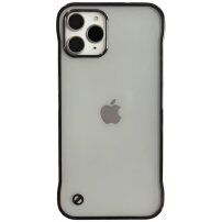 Ochranný matný transparentný kryt pre iPhone 11 Pro Max - čierny