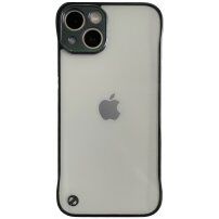 Ochranný matný transparentný kryt pre iPhone 13 - zelený