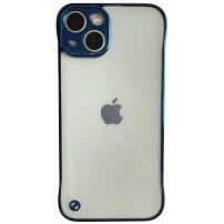 Ochranný matný transparentný kryt pre iPhone 13 mini - modrý