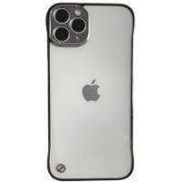 Ochranný matný transparentný kryt pre iPhone 13 Pro - strieborný