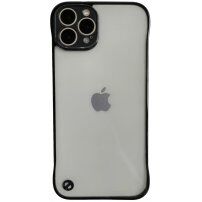 Ochranný matný transparentný kryt pre iPhone 13 Pro Max - čierny