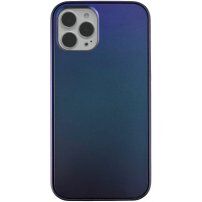Ochranný mrazivo trblietavý kryt pre iPhone 12 Pro Max - modrý