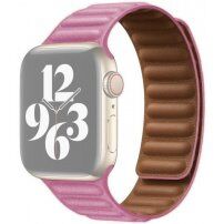 Remienok kožený ťah pre Apple Watch Ultra 49mm / 46mm / 45mm / 44mm / 42mm - ružový