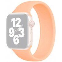 Navliekací silikónový remienok pre Apple Watch 42mm / 41mm / 40mm / 38mm - L - oranžový