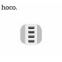 HOCO nabíjačka do zásuvky sa štyrmi USB portami pre iPhone/iPod – biela