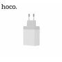 HOCO nabíjačka do zásuvky sa štyrmi USB portami pre iPhone/iPod – biela