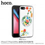 HOCO ochranný kryt so vzorom výšivky pre Apple iPhone 7 Plus/8 Plus – ružová kvetina