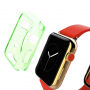 HAWEEL tenký priehladný obal / kryt pre Apple Watch 42mm - zelený