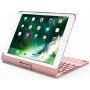 Otočné puzdro s klávesnicou pre iPad 9,7" (2017/2018) / Pro 9,7" / Air 1 / 2 – ružovo-zlaté