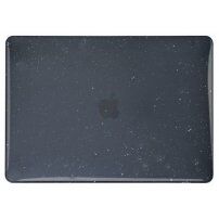 Lesklý transparentný kryt s trblietkami pre MacBook Pro 14" (A2442 / A2779 / A2918 / A2992 / A3112 / A3185 / A3401) - čierny