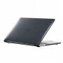 Lesklý transparentný kryt s trblietkami pre MacBook Pro 14" (A2442 / A2779 / A2918 / A2992 / A3112 / A3185 / A3401) - čierny