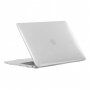 Lesklý transparentný kryt s trblietkami pre MacBook Pro 16" (A2485 / A2780 / A2991) - číry