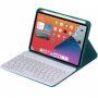 Puzdro s klávesnicou s okrúhlymi klávesmi a priestorom na Apple Pencil pre iPad mini 6 / mini 7 - petrolejové