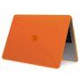 Matný transparentný kryt pre MacBook Pro 16" (A2485 / A2780 / A2991 / A3186 / A3403) - oranžový