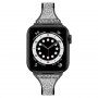 Kovový remienok s kamienkami pre Apple Watch Ultra 49mm / 46mm / 45mm / 44mm / 42mm - čierny