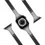 Kovový remienok s kamienkami pre Apple Watch Ultra 49mm / 46mm / 45mm / 44mm / 42mm - čierny
