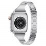 Kovový remienok s kamienkami pre Apple Watch 42mm / 41mm / 40mm / 38mm - strieborný