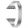 Kovový remienok s kamienkami pre Apple Watch 42mm / 41mm / 40mm / 38mm - strieborný
