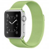 Kovový remienok milánsky ťah pre Apple Watch 42mm / 41mm / 40mm / 38mm - zelený
