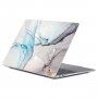 ENKAY matný kryt pre MacBook Air 13" (A1932 / A2179 / A2337) - modrosivý mramor