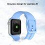 Jednofarebný silikónový remienok pre Apple Watch 42mm / 41mm / 40mm / 38mm - sivý