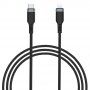 Wiwu opletený dátový a nabíjací kábel USB-C / Lightning pre iPhone / iPad / iPod / AirPods - 3 m - čierny