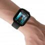 Matné ochranné puzdro s tvrdeným sklom pre Apple Watch 41 mm - čierne