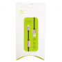 BENKS USB kábel s lightning male/female konektormi na nabíjanie a súčasné počúvanie hudby pre Apple iPhone – 25 cm – ružovo-zlatý