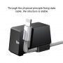 BASEUS hliníkový nabíjací stojanček pre Apple iPhone – čierny