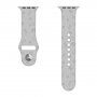 Silikónový remienok so vzorom labiek pre Apple Watch Ultra 49mm / 46mm / 45mm / 44mm / 42mm - sivý