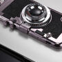 Štýlový kryt v dizajne retro fotoaparátu pre Apple iPhone XS / iPhone X – čierny