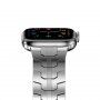 Elegantný remienok z nehrdzavejúcej ocele pre Apple Watch 42mm / 41mm / 40mm / 38mm - strieborný